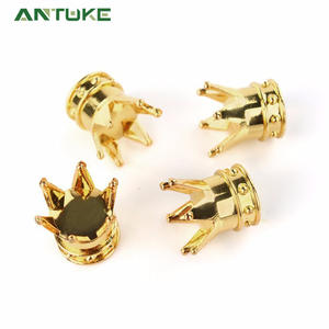 Bicycle Crown <b>Valve</b> <b>Cap</b> Chrome Finish For Tire Decoration And Dust Protection Cycling Accessory - Product Image 4