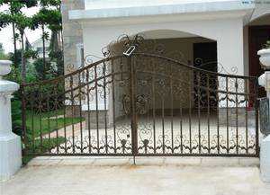Venta caliente puertas de la <span class=keywords><strong>casa</strong></span> de diseño de puertas de jardín de hierro de acero valla puerta diseños - Product Image 3