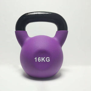 2-20公斤便携式无粉强度铸铁力量训练举重高品质定制彩色壶铃 - Product Image 4