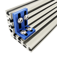 Clôture profilée à rainures en T multipistes, bloc poussoir coulissant pour table de scie, support de fraisage en bakélite, outil auxiliaire fixe pour le travail du bois