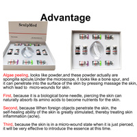 Kit combiné d'éponges végétales pour le visage à base d'algues, avec spicules d'éponge hydrolysées, éliminateur d'acné, éclaircissant pour la peau, sérum à base d'algues marines