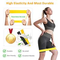 Anneau de fitness en TPE à résistance légère/moyenne, accessoire durable et portable pour les exercices de yoga et de fitness à domicile