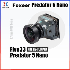 Foxeer Predator 5 Nano Five33 Edition HV Flip NTSC 1000TVL 4:3/16:9 PAL/NTSC Cámara FPV conmutable OSD para Drones de carreras con visión en primera persona UAV - Product Image 2