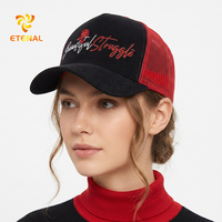 Custom Ongestructureerde 5 Panel Snapback Cap Corduroy Touw Hand Geborduurde Oxford Poplin Dot Argyle Fruit Patronen