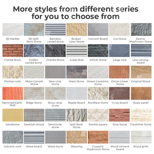 Panel de Pared de Piedra Flexible Impermeable de Grado Profesional, Material Ligero para Fachadas Exteriores, Tipo <span class=keywords><strong>Ladrillo</strong></span> Dividido - Product Image 5