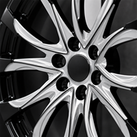 Jantes en alliage d'aluminium forgé sur mesure de 20 pouces, à multiples rayons, finition noire brillante, 5x112 5x114.3 5x120, pour voitures de sport de luxe, certifiées TUV
