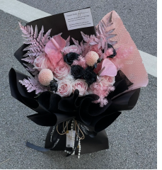 Venta al por mayor mejor venta preservada hoja de helecho de montaña floristería accesorios Dreid flor Davallia Mariesii para la decoración de vacaciones - Product Image 2