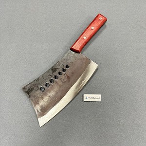 سكين تقطيع العظام مطروق بتصميم فأس، ساطور ثقيل بمقبض خشبي، سكين جزار بشفرة من الفولاذ المقاوم للصدأ، سكين مطبخ - Product Image 5