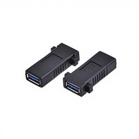 Cable adaptador USB 3.0 hembra a hembra de cobre para montaje en panel, suministrado por el fabricante, módulo de alta velocidad compatible con datos