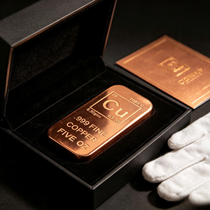 Lingote de Cobre Puro 5 OZ 999 Cu, Espécimen de Elemento para Colección e Inversión, Barra de Lingote de Cobre - Product Image 5