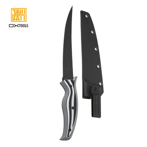 <span class=keywords><strong>Cuchillo</strong></span> para Filetear Pescado de Acero Inoxidable 420 con Mango G10 y Funda Negra para Deshuesar Pescado y Carne - Product Image 3