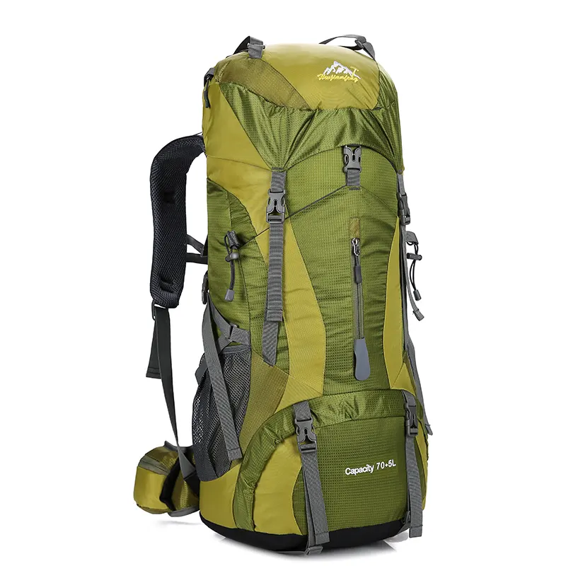 Sac à dos OEM de haute qualité pour randonnée en plein air 70l sacs à dos en nylon voyage camping randonnée hydratation sac à dos de grande capacité