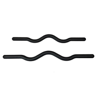 Barre de Pilates lestée ondulée multi-usage portable en silicone premium avec noyau en fonte de fer 15lb 25lb pour entraînement fitness et yoga sous marque privée