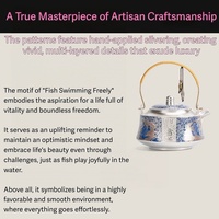 Service à thé en céramique argentée élégant et exquis, coffret cadeau de thé Kung Fu luxueux, théière artisanale complète avec deux tasses pour un thé noble