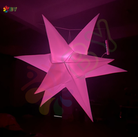 Étoile géante gonflable LED pour la publicité en boîte de nuit, décoration de ballon impressionnante pour les boîtes de nuit