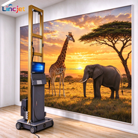 Mesin Cetak Dinding UV LINCJET LC-A2 untuk Periklanan & Papan Nama, Mesin Cetak Dinding Digital Mobile untuk Tampilan Komersial