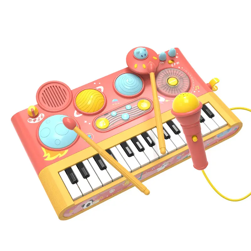 Детская обучающая головоломка, развивающая космическая клавиатура, электронный орган, пианино, музыкальный инструмент, игрушки для детей