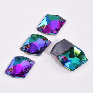Cristales de Costura Coloridos 5A, Gemas de Vidrio Cósmico Irregulares de Alta Calidad para Coser en Vestidos - Product Image 4