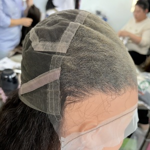 Peluca de encaje HD completa, pre-arrancada, con línea de cabello hecha a mano, cabello virgen Remy sin procesar, lista para envío inmediato, con texturas lisa, ondulada, rizada y afro. - Product Image 2