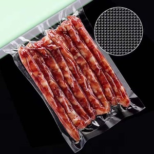 Hermetic Embossed Food Storage Packaging <strong>Bag</strong> Custom Transparent Plastic Textured Vacuum Seal <strong>Bags</strong> for Meat <strong>Vegetables</strong> Fresh Fish - Product Image 5