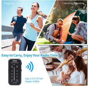 Mini <span class=keywords><strong>radio</strong></span> fm am con auriculares, sensibilidad Hign, voz clara, a la moda - Product Image 2