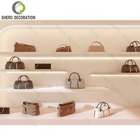 Vitrine de magasin de meubles commerciaux pour sacs à main Design d'intérieur vitrine de décoration de magasin de sacs à main