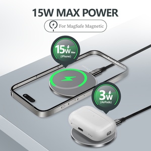 <span class=keywords><strong>Chargeur</strong></span> sans fil intelligent <span class=keywords><strong>à</strong></span> <span class=keywords><strong>induction</strong></span> magnétique 15W 3-en-1 USB Type C avec protections OVP/OTP/OPC Support pour téléphone portable et montre - Product Image 5