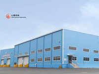 Bâtiment préfabriqué en acier multifonctionnel, entrepôt métallique durable, atelier, structure en acier avec un design moderne