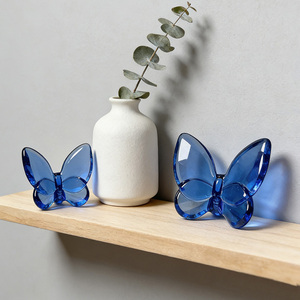 Adornos de mariposa de cristal K9 de lujo, regalos de boda de gama alta, decoraciones para fiestas en casa, estilo de diseño ecléctico, Naturaleza muerta elegante - Product Image 6