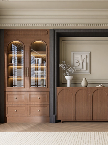 Elegante Libreria Moderna in Legno con Design Modulare, Caratteristiche Ecologiche e Salvaspazio per un Soggiorno Accogliente - Product Image 5