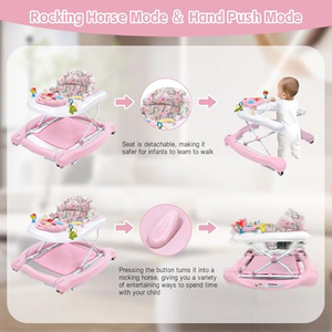 Marche-bébé pliable en plastique pour éviter les jambes en O, avec roues et musique, jouet multifonctionnel pour l'apprentissage de la marche - Product Image 3