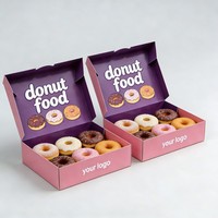 Boîte à dessert en papier recyclable de haute qualité, boîte personnalisée pour beignets, macarons, brownies, boîte d'emballage pour biscuits aux pépites de chocolat de qualité supérieure