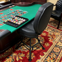 Table de roulette de casino personnalisable 10 places, style américain, pieds pliables pour Mahjong et jeux multiples, vente en gros directe usine