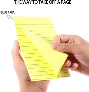Lehuipp Office School Supply Extraíble Self Sticky 50 Sheet 4 "X 6" Sticky Notes Colorful Post Memos - Product Image 3