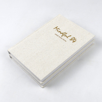 Carnet de notes personnalisé avec logo, en tissu, pour promotion, agenda, journal, planificateur, impression sur couverture rigide en lin, pour entreprise et bureau