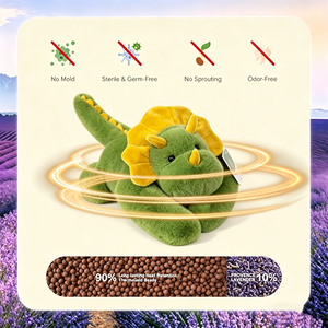 <span class=keywords><strong>Peluche</strong></span> chauffante dinosaure, jouet en <span class=keywords><strong>peluche</strong></span> micro-ondable, coussin chauffant pour soulager la douleur et le stress, mignon, parfumé à la lavande - Product Image 2