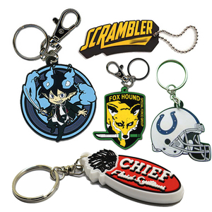 Wholesale Promotional Personalized <b>Custom</b> Logo Promotion Gifts Made 2d 3d Personalized Silicone Rubber Keyring Soft Pvc <b>Keychain</b> - Product Image 1