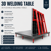 Table de soudage flexible 3D D28 System, plateforme de travail de soudage industrielle usinée avec précision