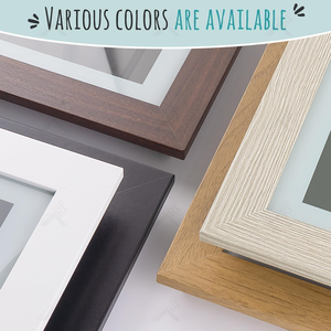 Kids A4 Picture <b>Frames</b> Brown Wood Front Opening Tempered Glass 4x6 Iron Horizontal Vertical Formats Changeable for Artwork - Product Image 5