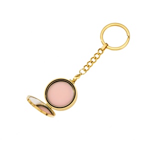 Custom Fashion <b>Couple</b> Stainless Steel Lipstick Keychain <b>Ornament</b> Pendant Waterproof High Quality - Product Image 1