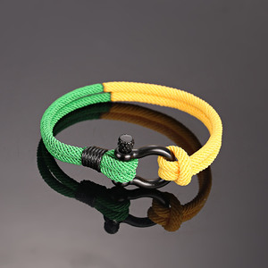 New Men U Shape Survival <b>Bracelet</b> Outdoor Camping Emergency <b>Rope</b> <b>Bracelet</b> for Women Black Stainless Steel Sport Buckle - Product Image 3