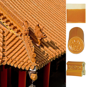 Antico cinese di ceramica argilla tegole - Product Image 3