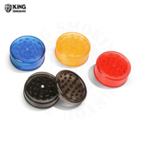 Broyeur à Herbes en Plastique 3 Pièces de 60 mm de Haute Qualité, Logo Personnalisé, pour Tabac, Épices, Fumée, Herbes Sèches