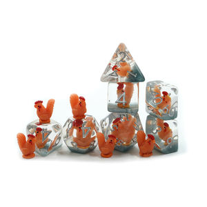 Прямые продажи с фабрики, полимерные кубики, 7 шт., круглые края, кубики, игровые кубики для DND - Product Image 2