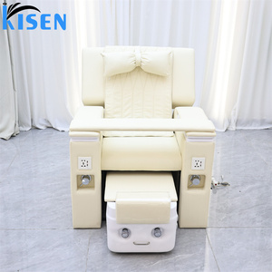 เก้าอี้นวดเท้าไฟฟ้าสำหรับร้านทำเล็บ KISEN Luxury Modern USA Beauty Salon Furniture พร้อมฟังก์ชั่นนวดหลังสำหรับร้านทำเล็บ - Product Image 2