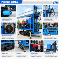 Plateforme de forage portable personnalisable directement de l'usine, 660 pieds, diesel, hydraulique, pour puits d'eau, à vendre