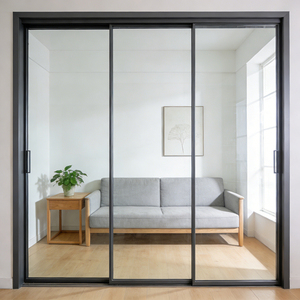 <span class=keywords><strong>Puerta</strong></span> <span class=keywords><strong>Corredera</strong></span> Interior de Aluminio Impermeable, Resistente al Polvo y Fácil de Limpiar para Cocina y Comedor - Product Image 4