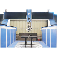 Machine de fraisage et de gravure CNC 5 axes, servomoteur Syntec 12 kW, pour sculpture de mousse de polystyrène de grande taille, gravure sur bois et usinage de pièces.