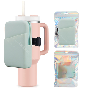 Accessoires pour gobelet Stanley très demandés : poignée personnalisée en silicone, pochette pour bouteille d'eau 40 oz et sac de sport pour téléphone - Product Image 2