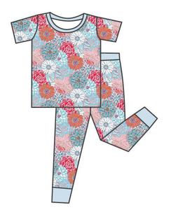 Qingli OEM Senza Tariffe Set di Abbigliamento per Ragazze, Pigiami all'Ingrosso, Set con Maniche Corte e Pantaloni Lunghi, Pigiami in Bambù per Bambini con Stampe - Product Image 3